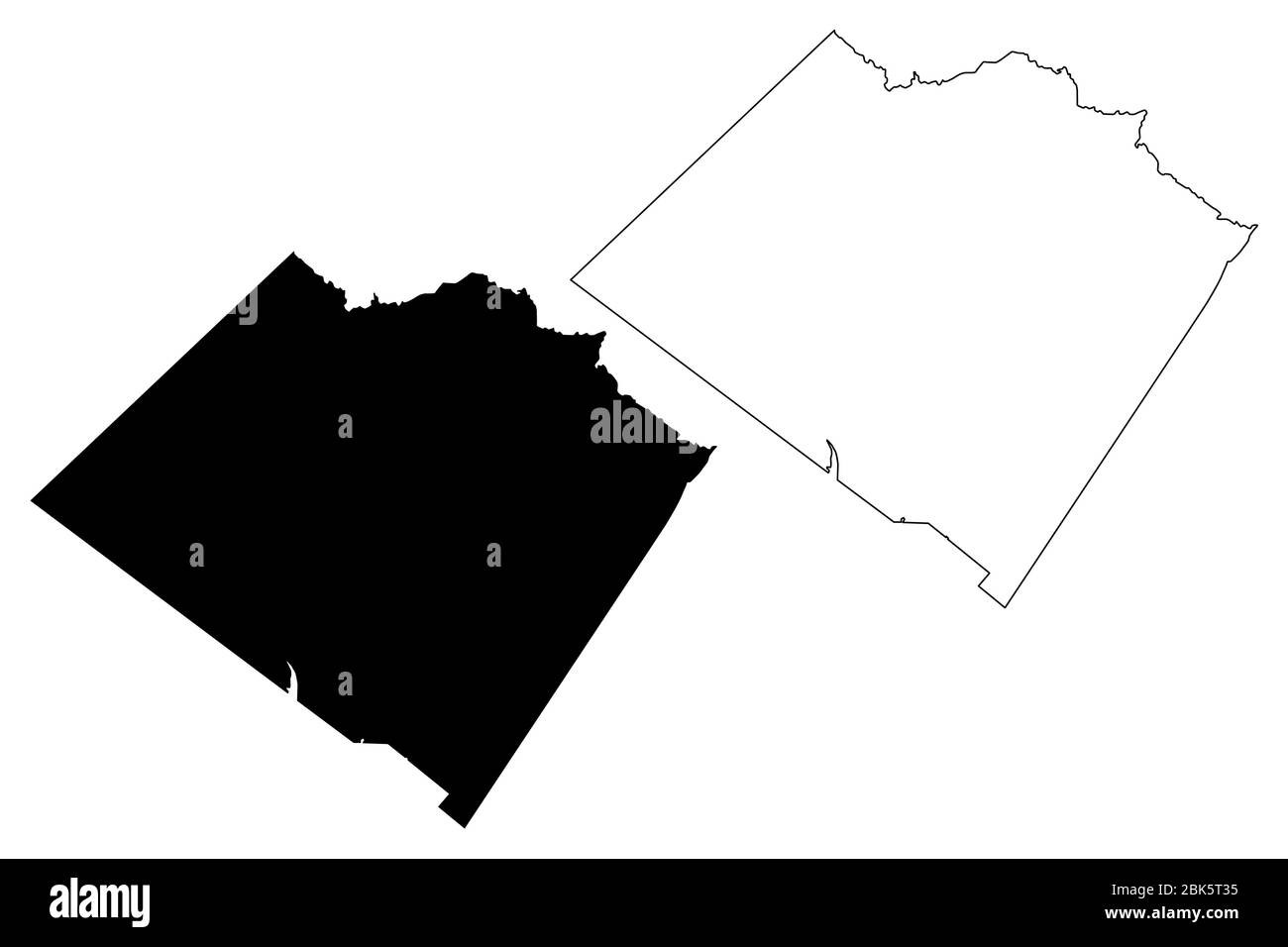 Walton County, Georgia (condado de EE.UU., Estados Unidos de América, EE.UU., EE.UU.) mapa ilustración vectorial, dibujo de garabatos Mapa de Walton Ilustración del Vector