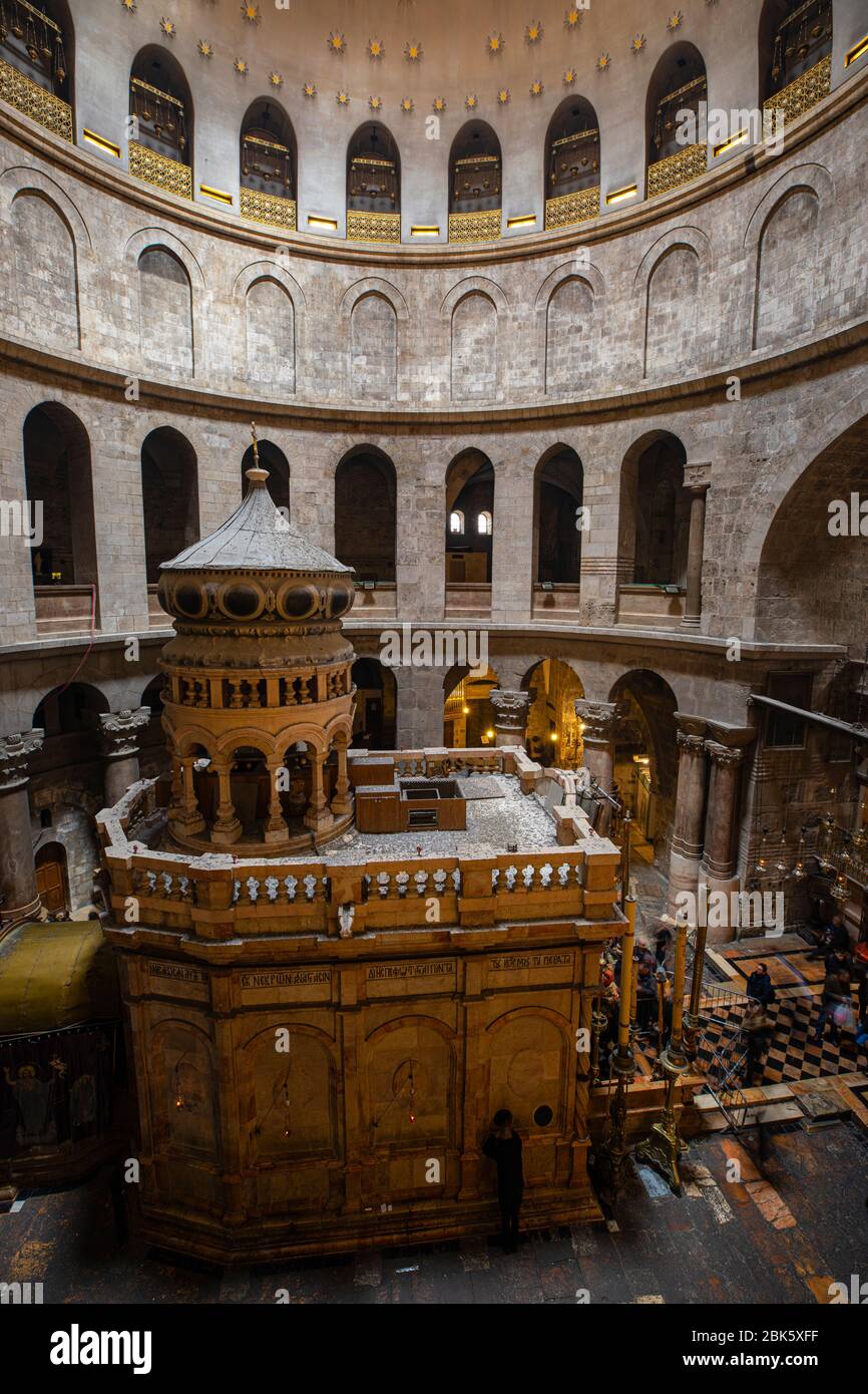Iglesia del Santo Sepulcro en Jerusalén, Israel Foto de stock