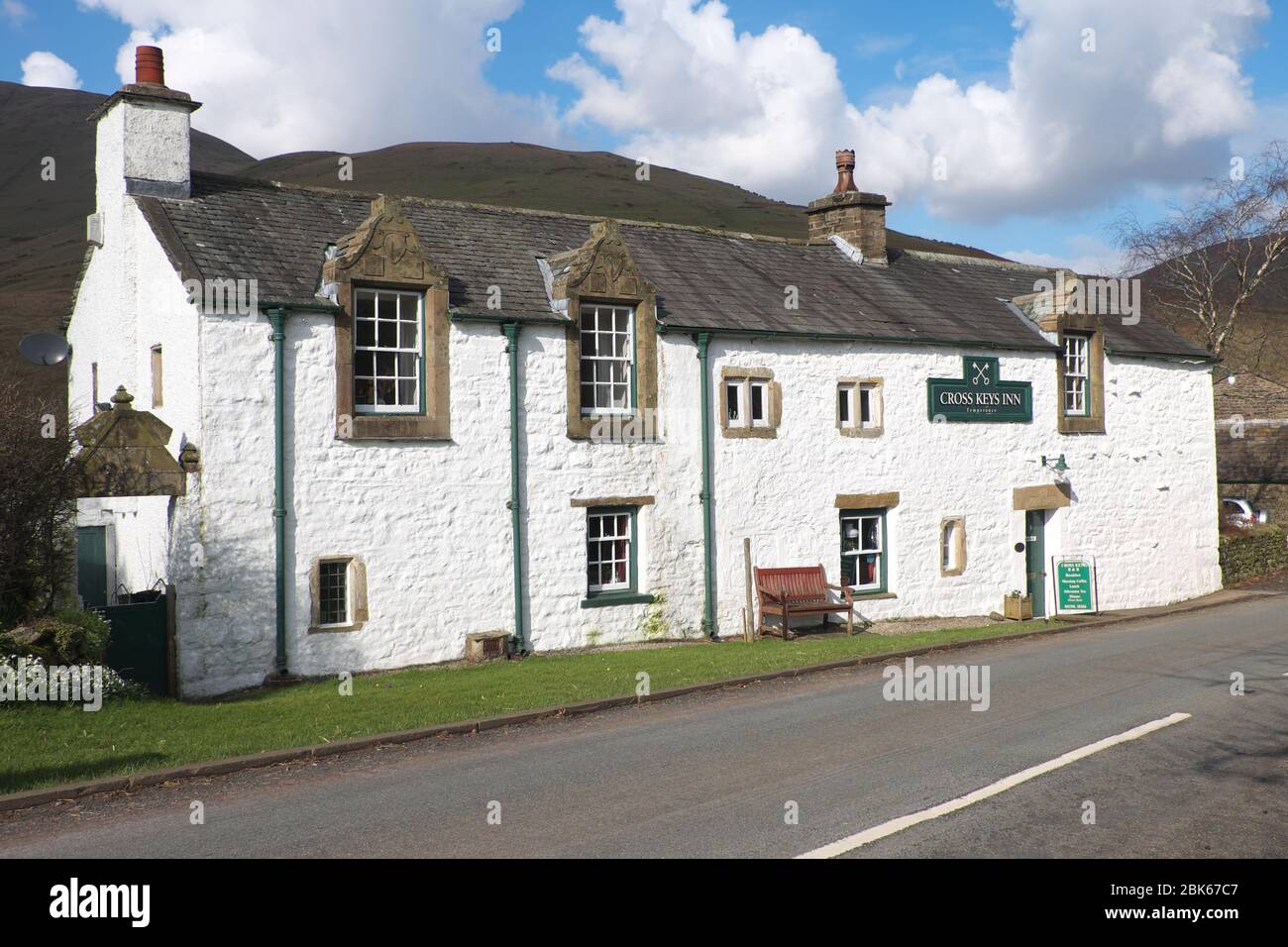 El Cross Keys temperance inn en Cautley, cerca de Sedbergh, Cumbria Foto de stock
