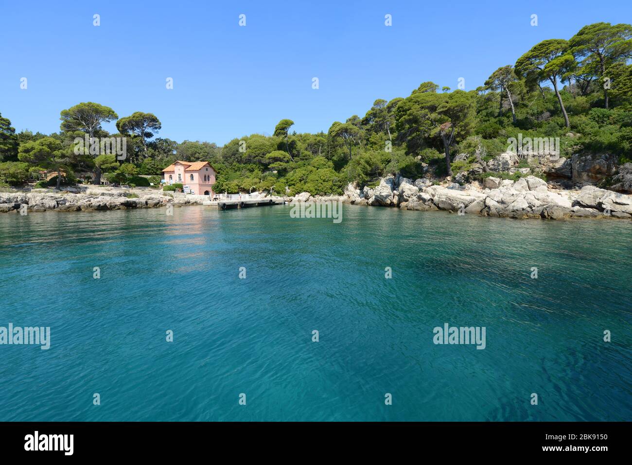 La hermosa isla Lokrum cerca de Dubrovnik, Croacia. Foto de stock