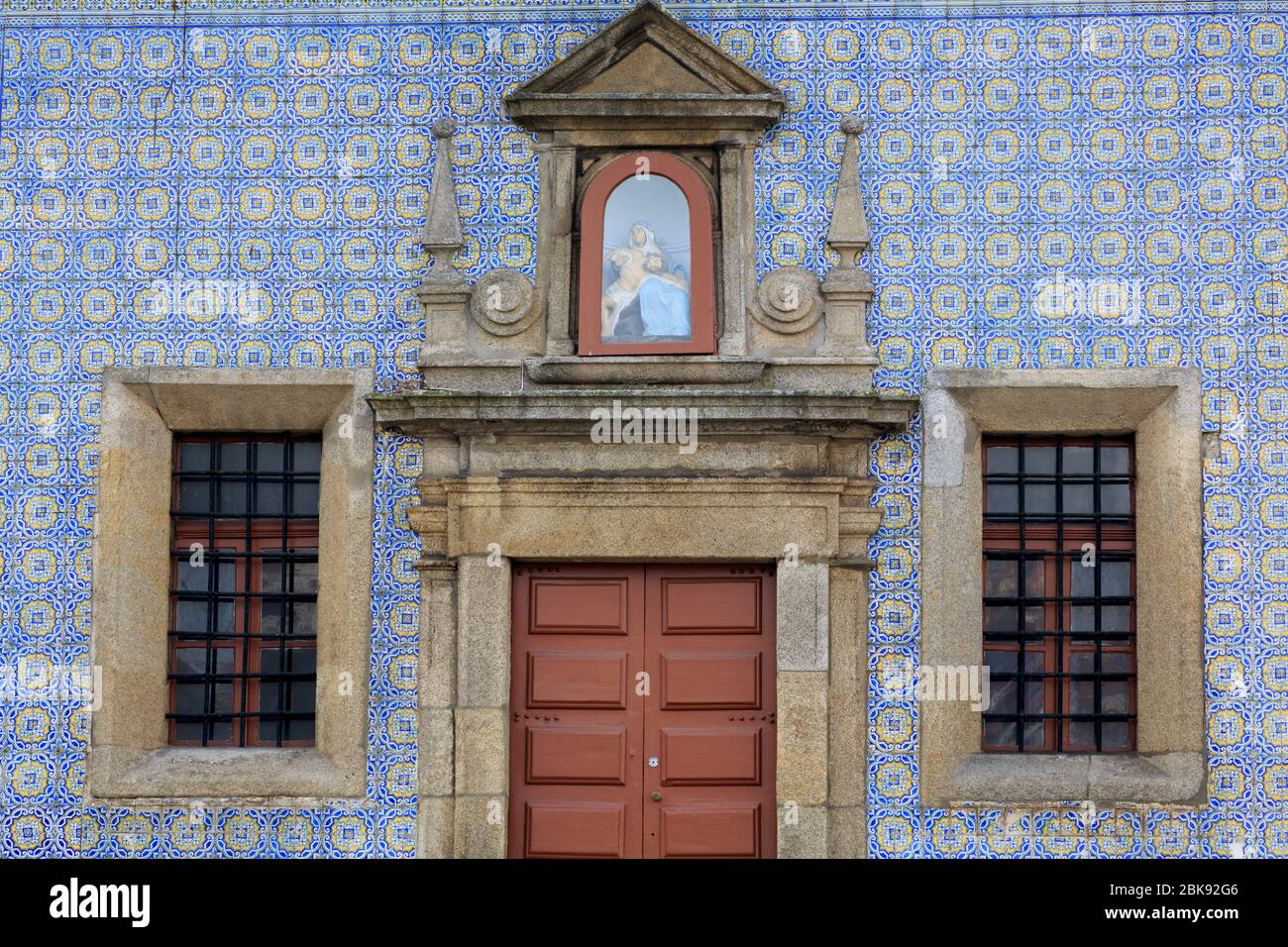 Iglesia, Distrito Gaia, Ciudad de Oporto, Portugal, Europa Foto de stock