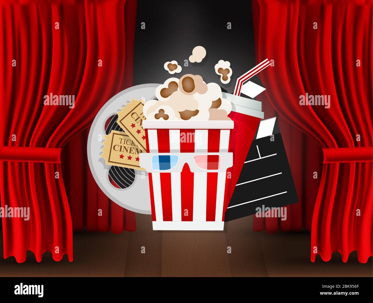 Película cinematográfica Imágenes vectoriales de stock - Alamy