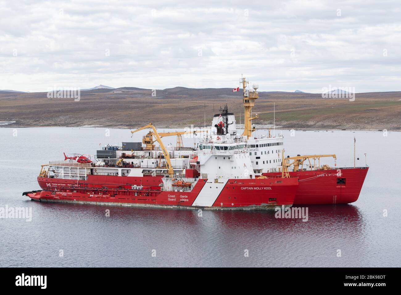 Guardia Costera Canadiense en el Ártico Foto de stock