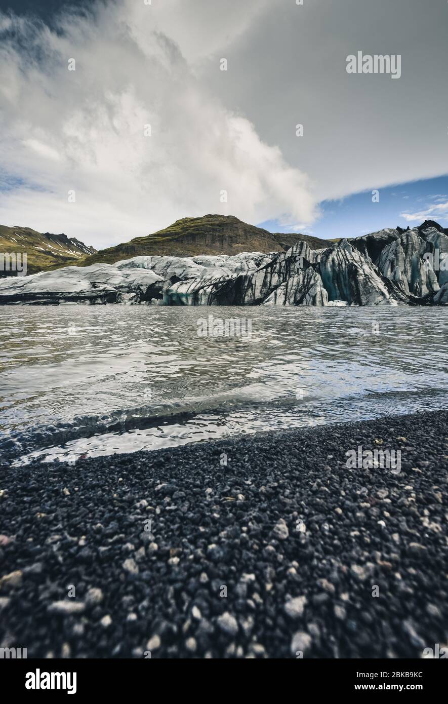 Belleza de Islandia. Islandia del Sur. Viajar por la isla. Foto de stock