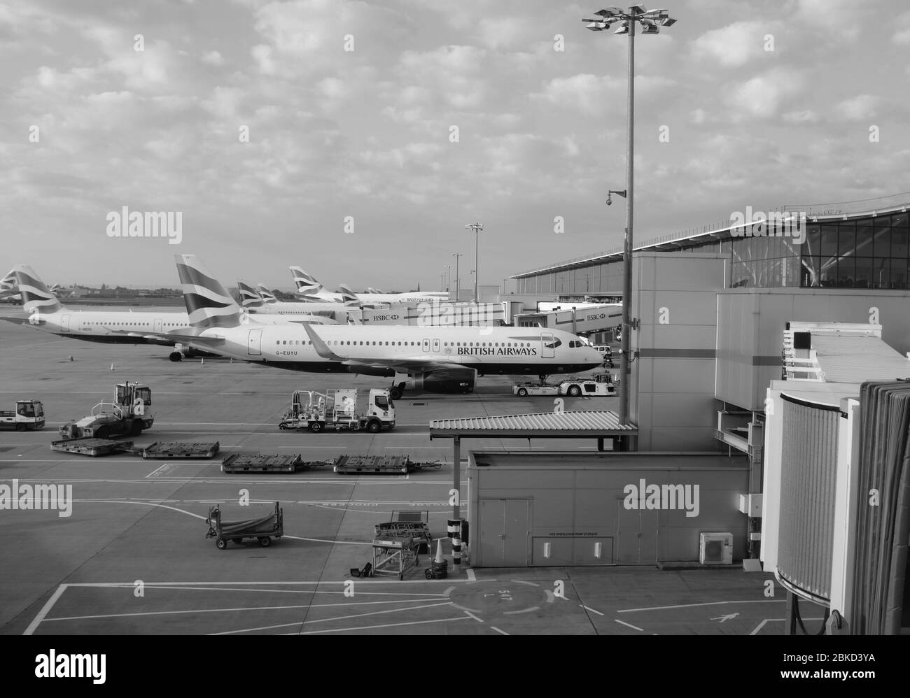 Contaminación del aire aviación Imágenes de stock en blanco y negro Alamy