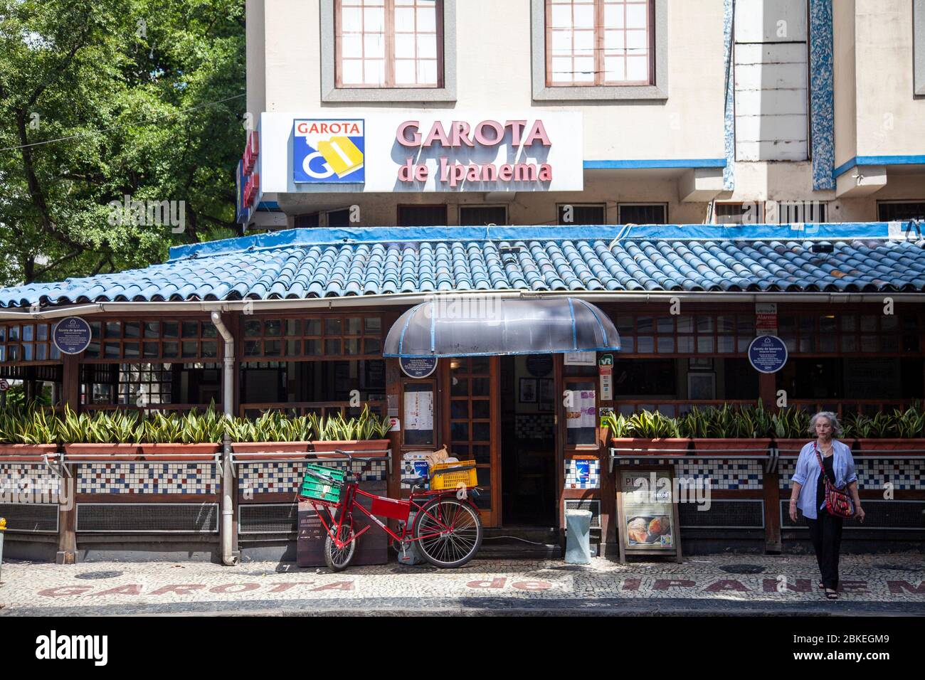 Restaurante Garota de Ipanema en Vinicius de Moraes - Río de Janeiro - Brasil Foto de stock