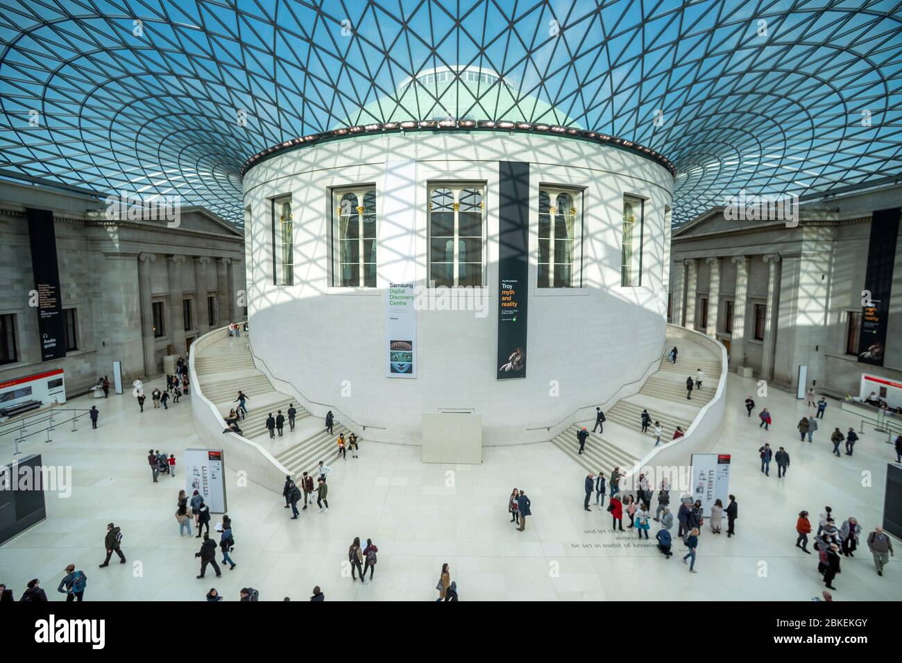 Gran Corte Reina Isabel II, Museo Británico, Londres, Reino Unido Foto de stock