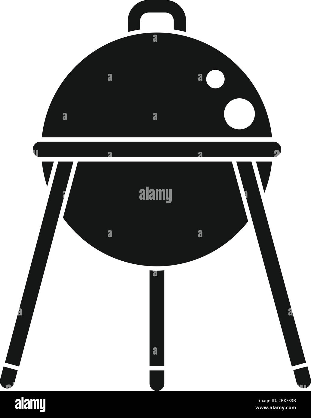 Oven grill bbq icon vector Imágenes de stock en blanco y negro - Alamy