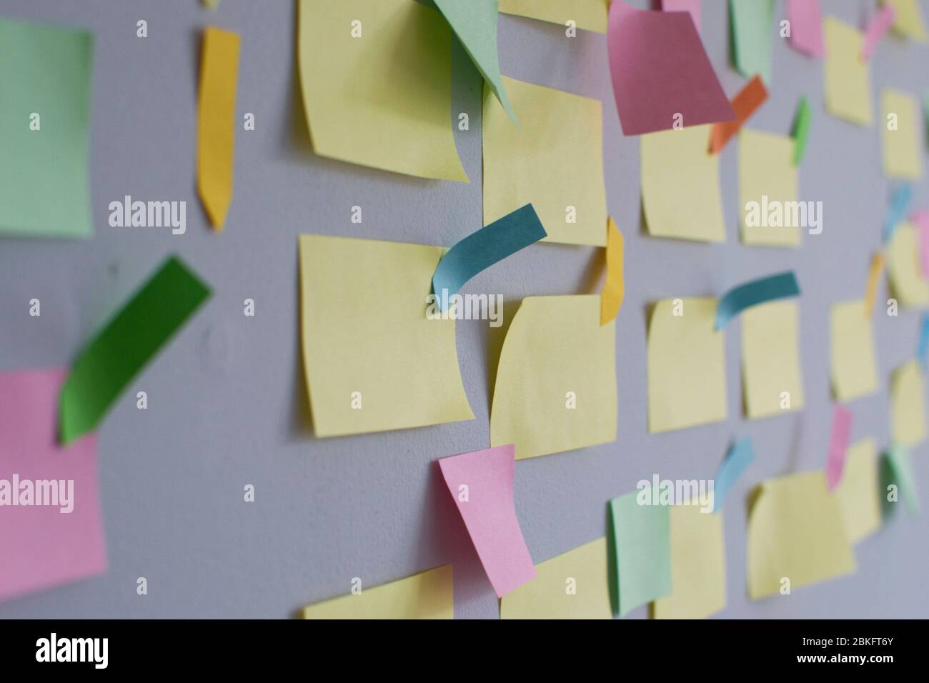 Comité Kanban y metodología ágil. Las empresas prefieren la metodología ágil, scrum y gestión de proyectos, especialmente durante el desarrollo de software Foto de stock