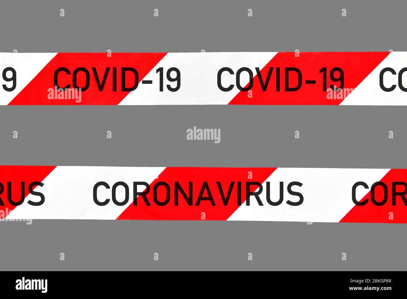 Cordon, Cut, Symbol Photo crisis del coronavirus / Absperrband, Freisteller, Symbolfoto Coronavirus-Krise Foto de stock