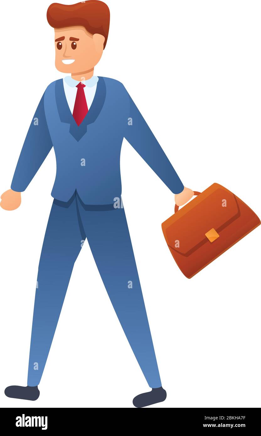 Icono De Hombre De Negocios Caminando Dibujo Animado De Hombre De Negocios Caminar Icono Vector Para Diseno Web Aislado Sobre Fondo Blanco Imagen Vector De Stock Alamy