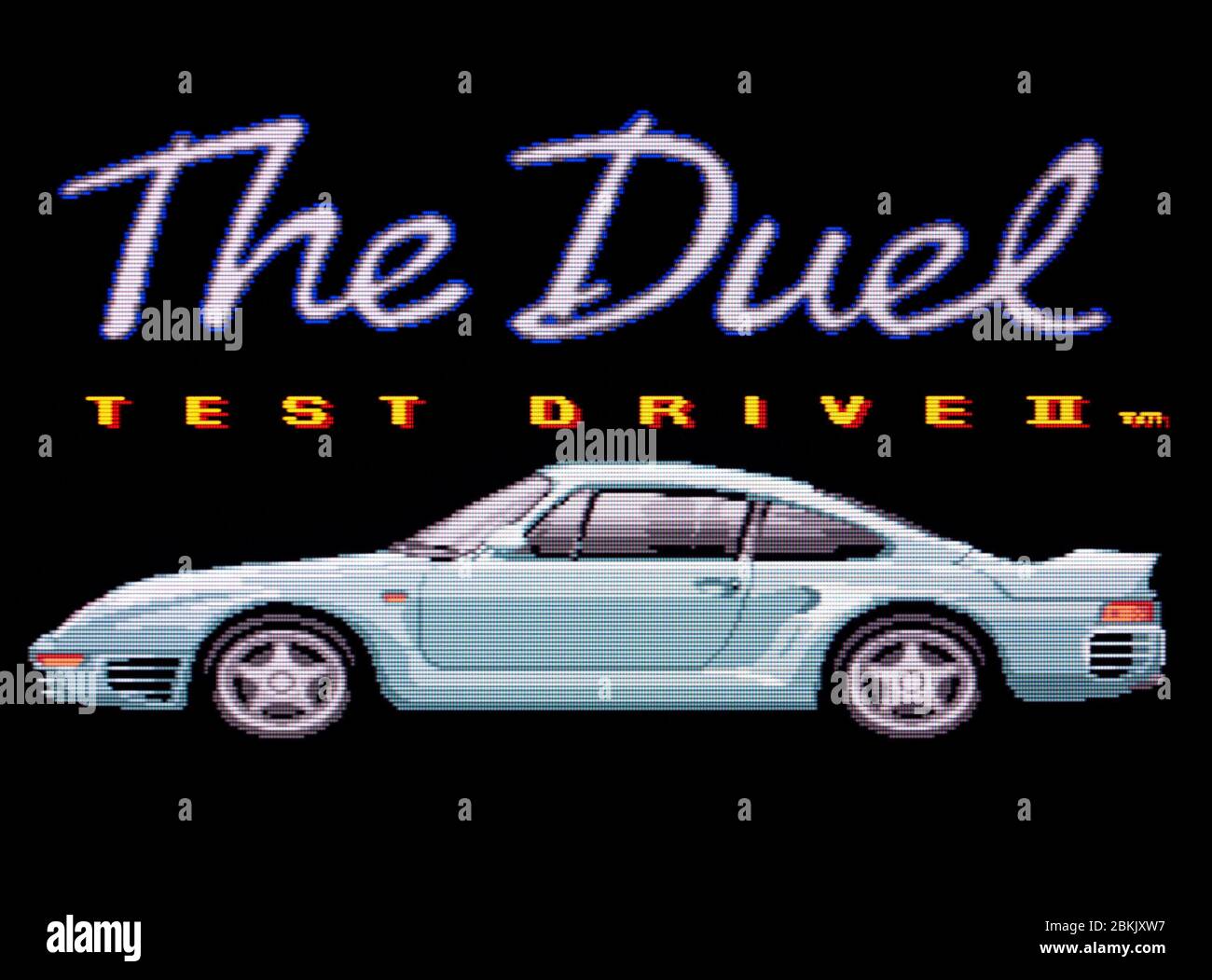 Prueba de conducción el Duel - Sega Genesis Mega Drive - sólo para uso editorial Foto de stock