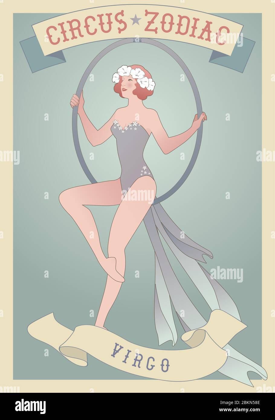 Bailarina de aro Imágenes vectoriales de stock - Alamy