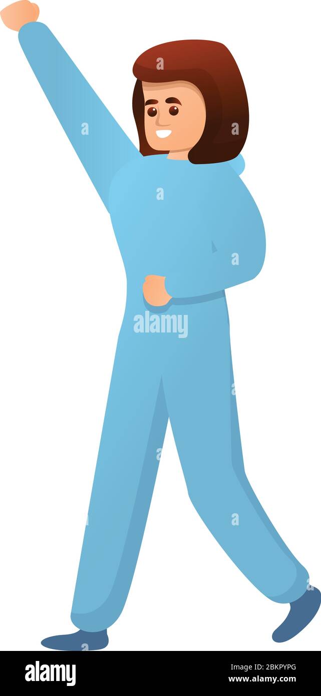 Icono de pijama. Dibujo animado de pijama partido icono vector para diseño  web aislado sobre fondo blanco Imagen Vector de stock - Alamy