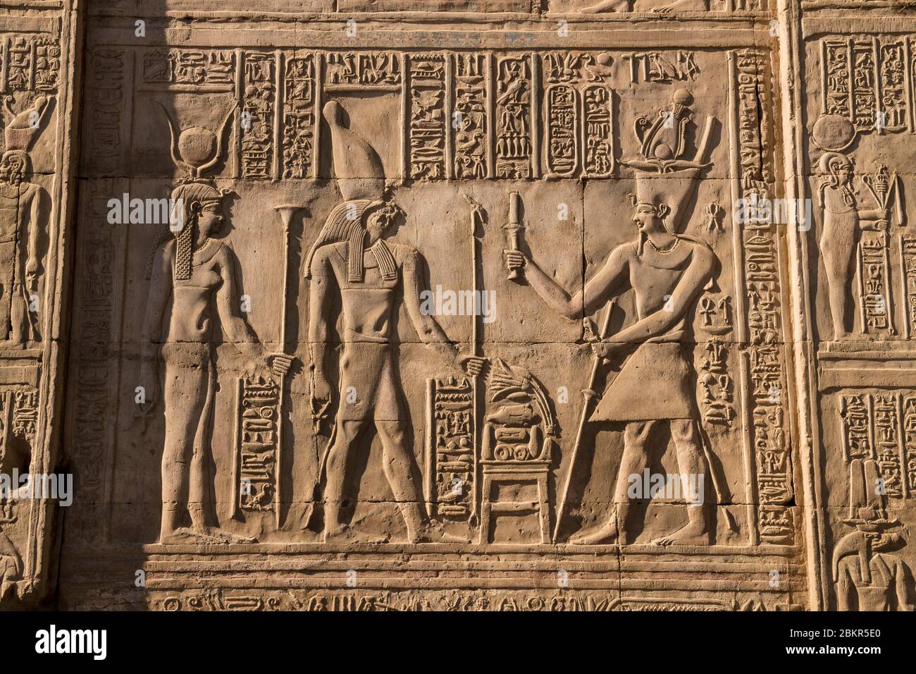 Egipto, Alto Egipto, valle del Nilo, Kom Ombo, templo de Sobek y ...