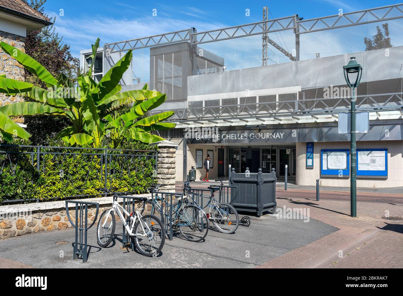 Francia, Seine et Marne, Chelles, estación Chelles Gournay Foto de stock