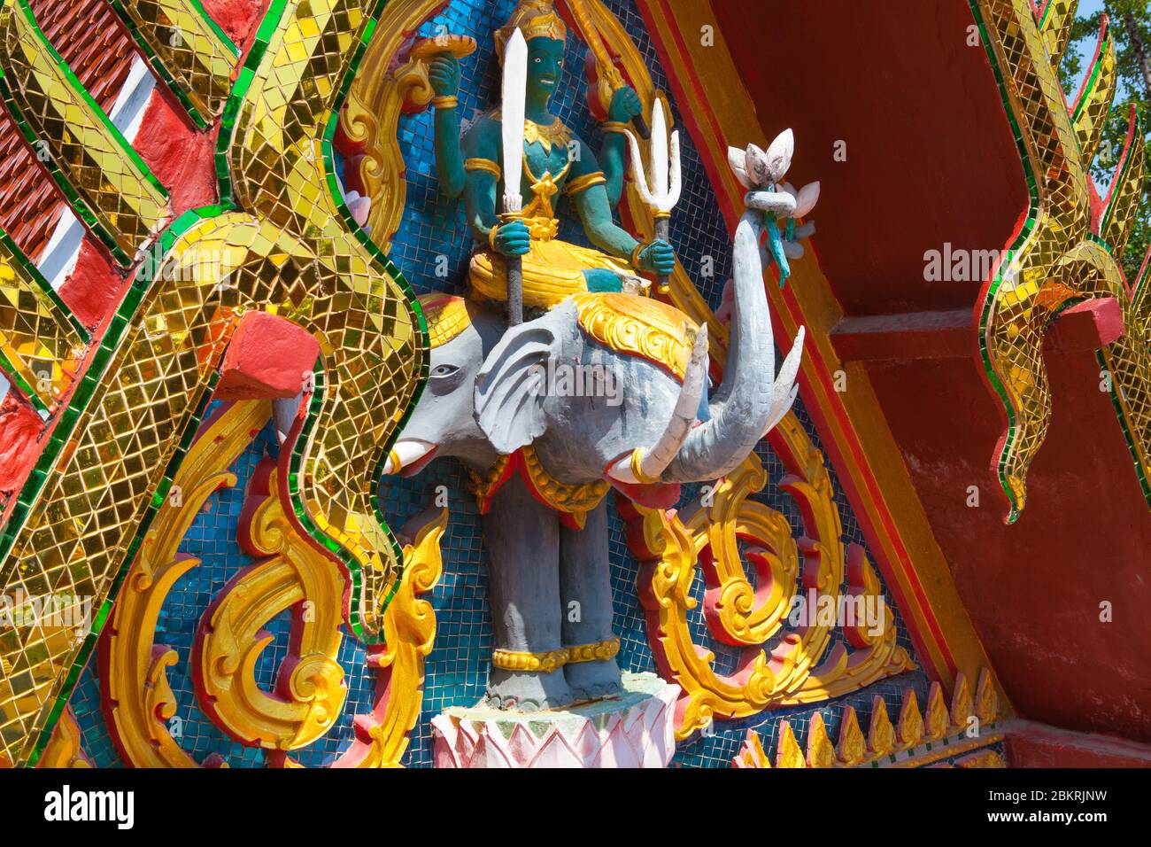 Wat Phra Yai, Templo del Gran Buda, Ko Samui, Tailandia Foto de stock