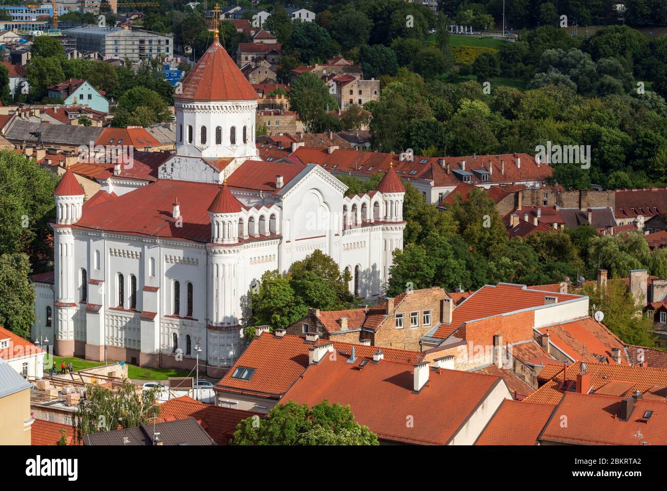 Lituania (Estados bálticos), Vilnius, Catedral Ortodoxa de Theotokos Foto de stock