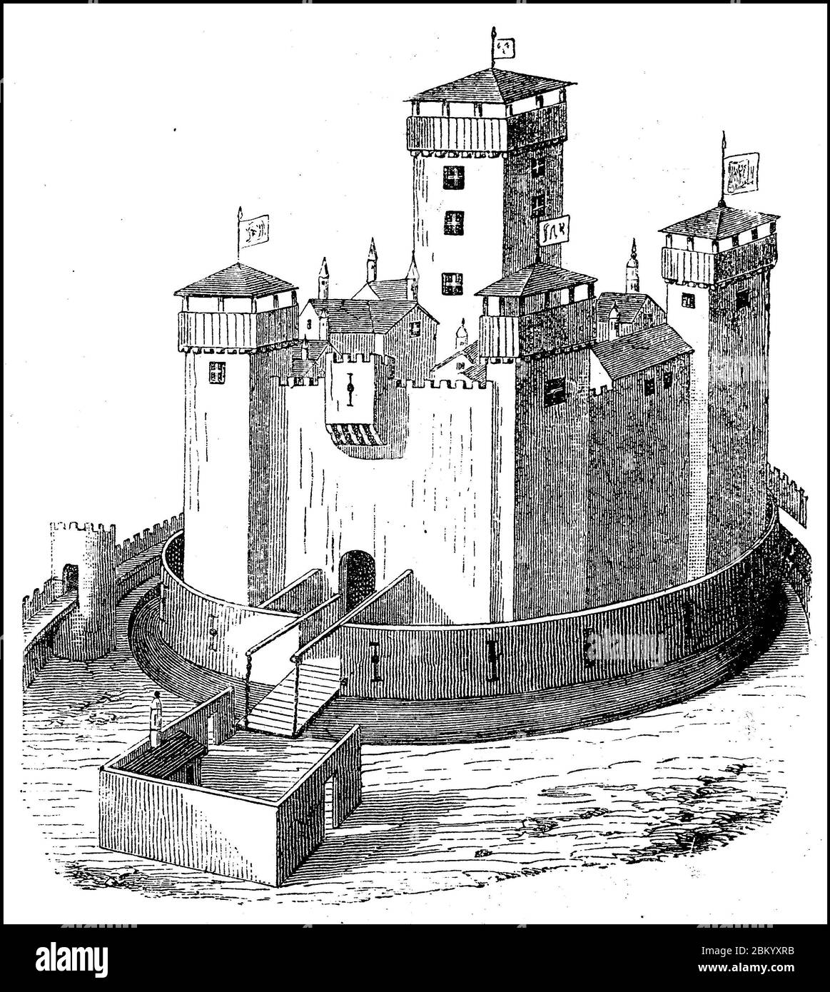 Castillo feudal ilustración fotografías e imágenes de alta resolución -  Alamy