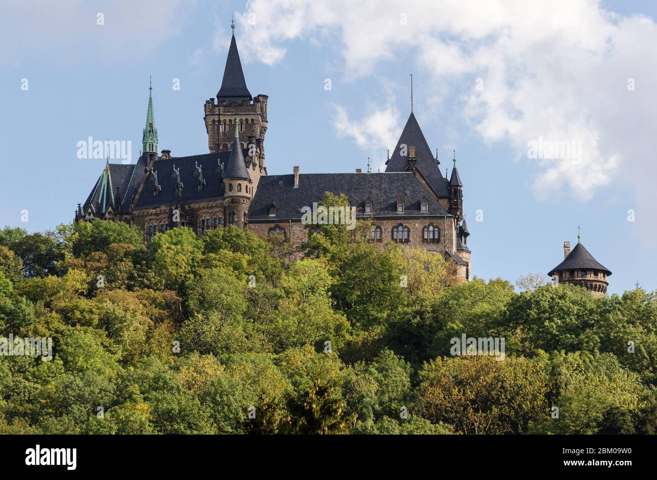 Schloss Wernigerode, Harz, Sachsen-Anhalt, Deutschland, Europa Foto de stock