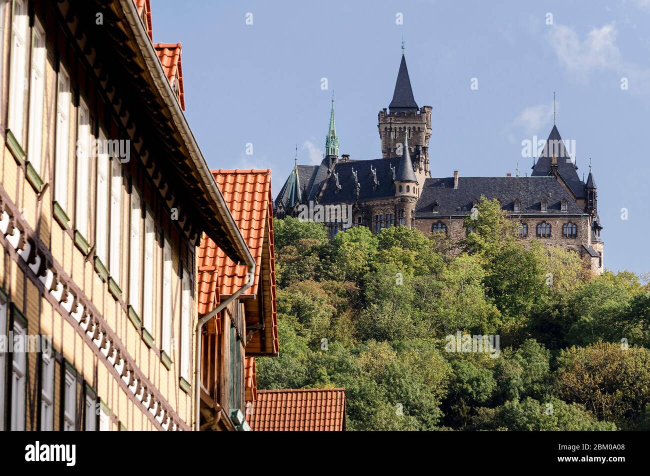 Schloss Wernigerode, Harz, Sachsen-Anhalt, Deutschland, Europa Foto de stock
