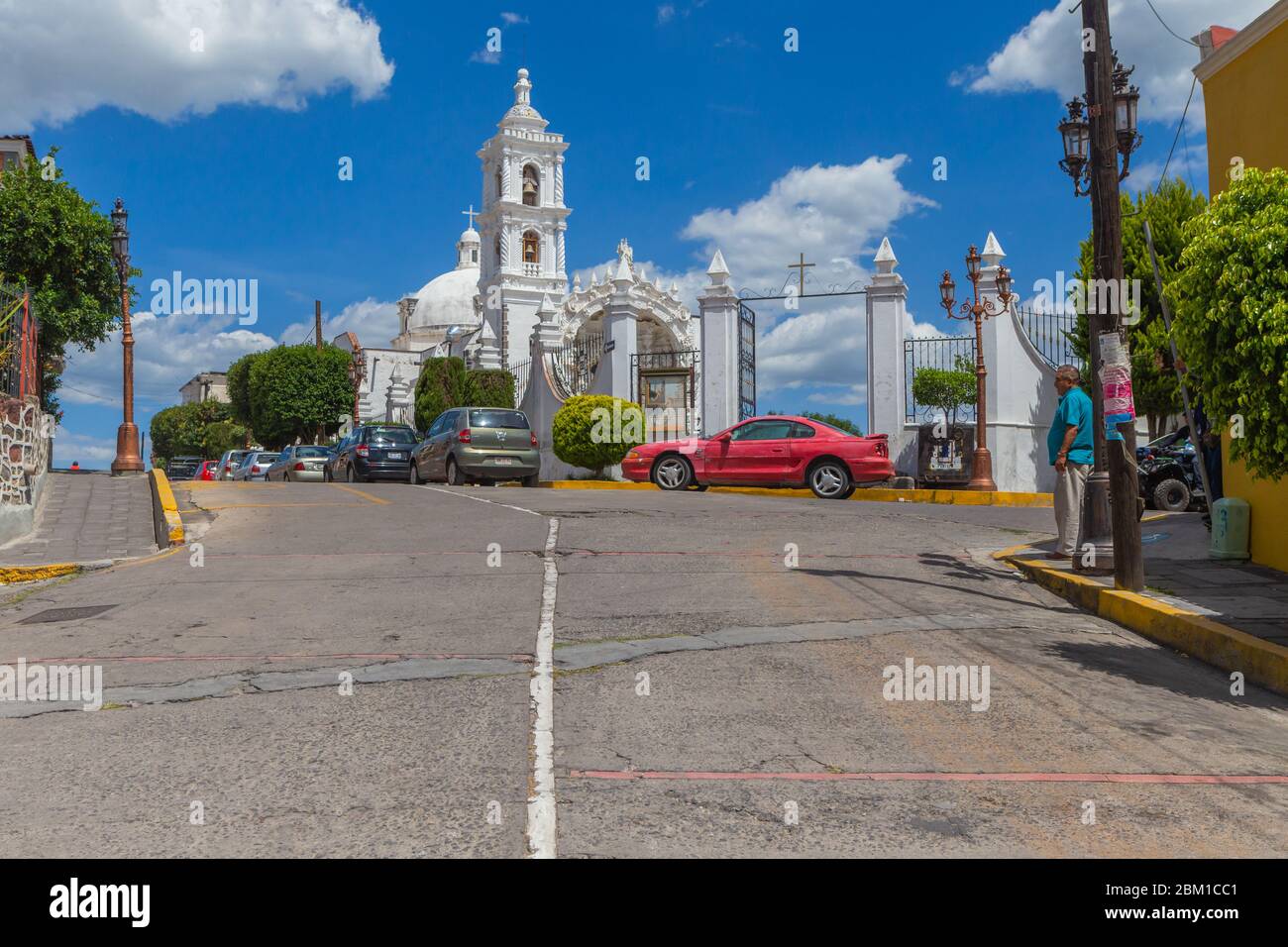 Iglesia de San Nicolás de Bari, siglo XVIII, Panotla, Tlaxcala, México  Fotografía de stock - Alamy