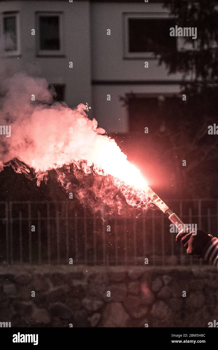 Brillos en una mano Foto de stock