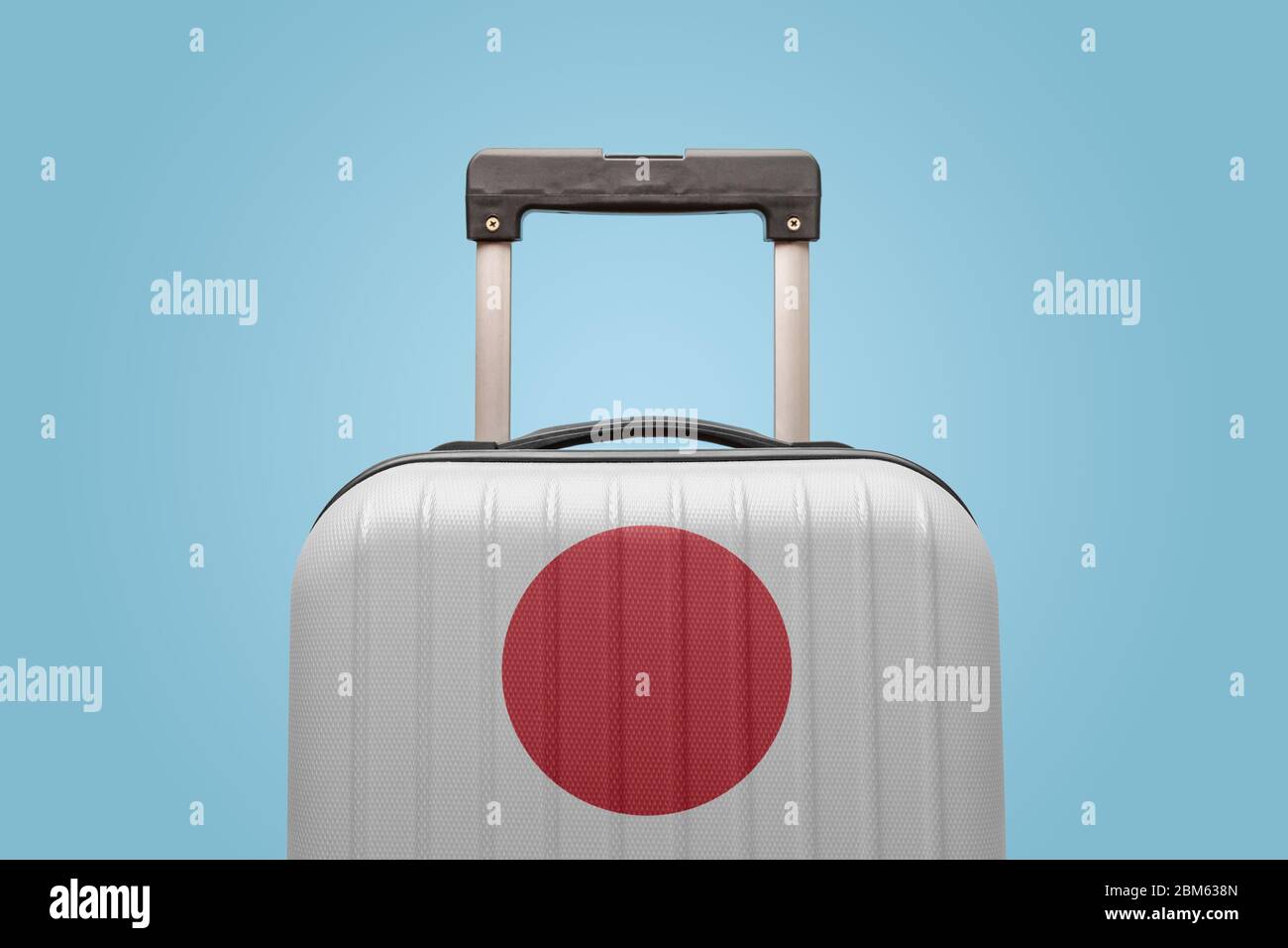 Maleta con bandera japonesa diseño viaje concepto Asia Fotografía de stock  - Alamy