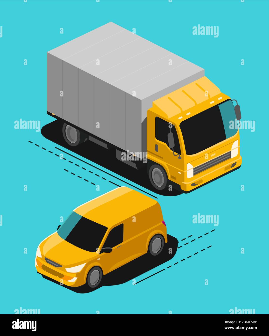 Transporte de carga. Servicio de entrega, concepto logístico ilustración vectorial Ilustración del Vector