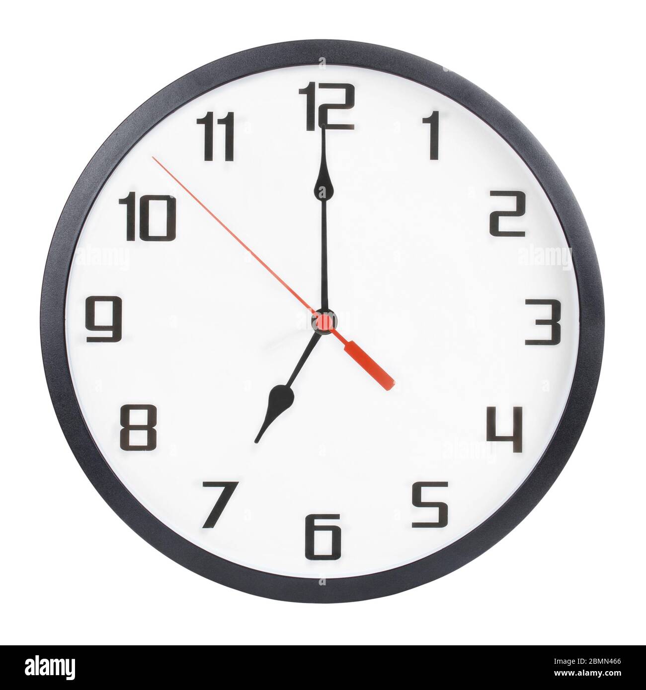 Reloj De Pared Aislado Sobre Fondo Blanco 7 P m O 7 A m Fotograf a De 