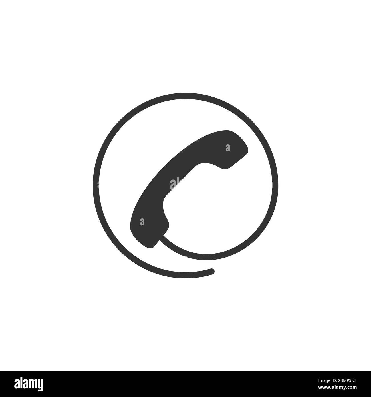 Teléfono y Centro de llamadas icono Logo plantilla Ilustración Diseño. EPS vectorial 10. Foto de stock