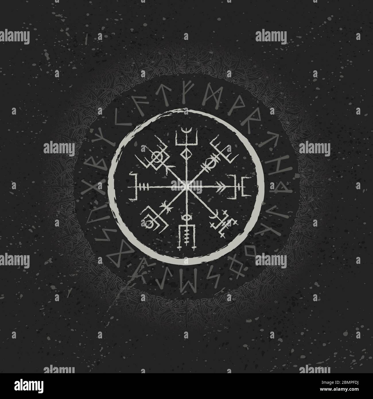 Fondo de pantalla con símbolos runas oscuros Imagen Vector de stock - Alamy