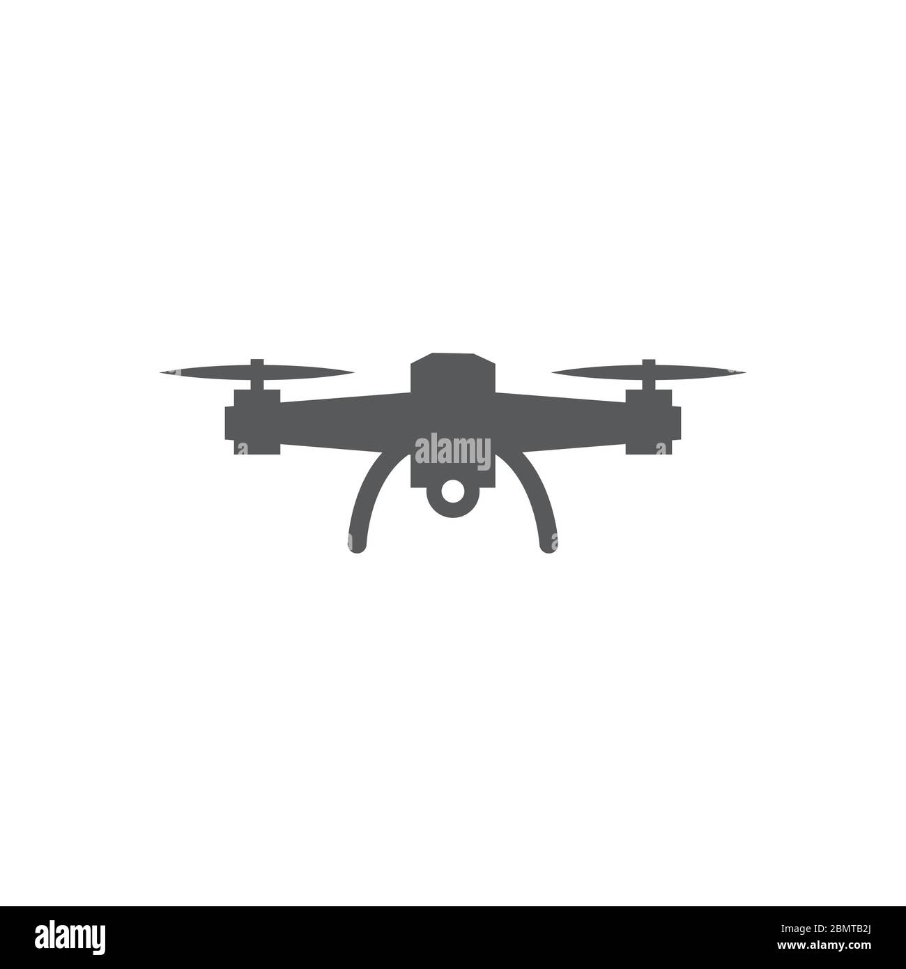 Icono de drone sobre fondo blanco Ilustración del Vector