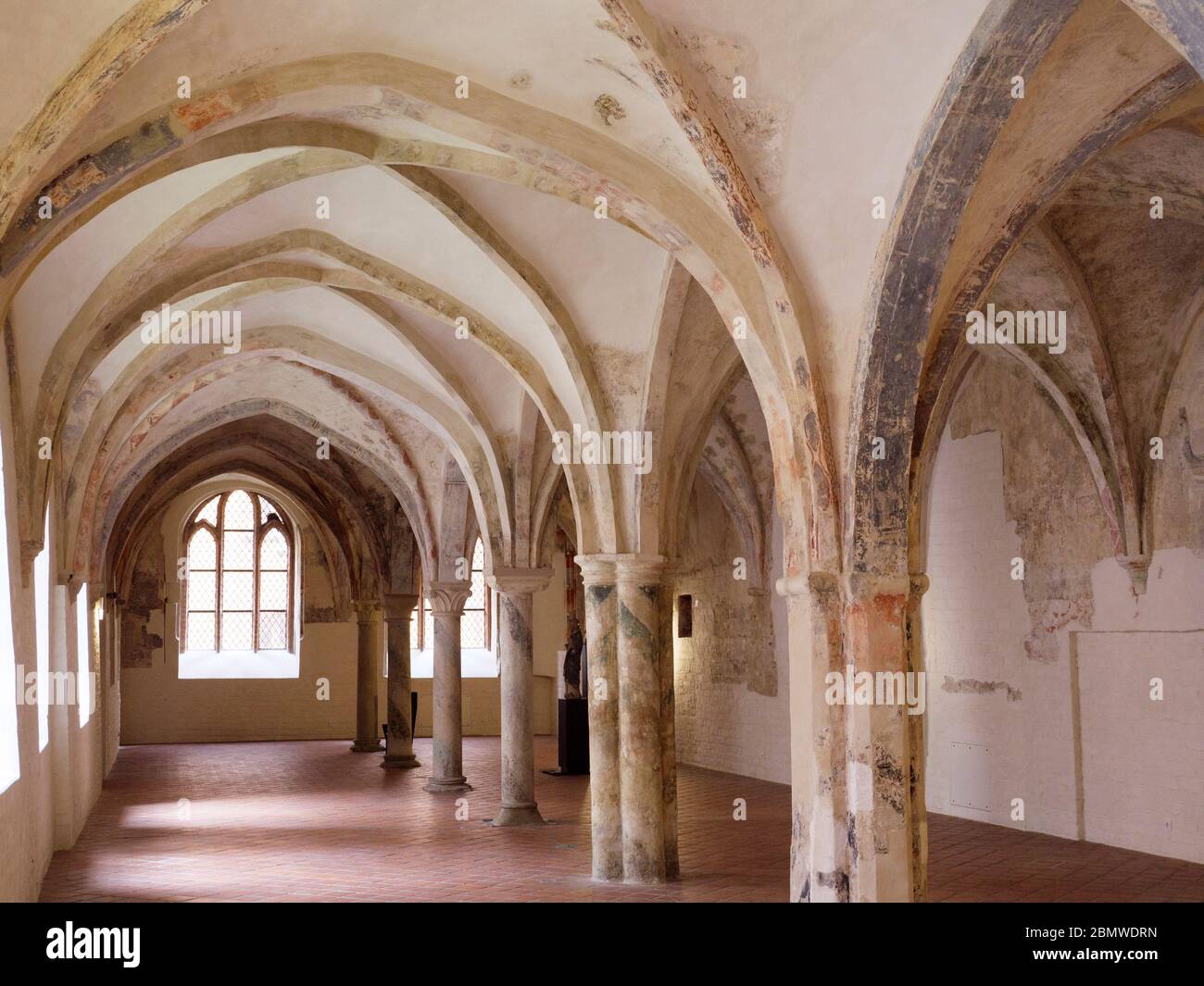 Burgkloster, Lange Halle, Altstadt, Lübeck, Schleswig-Holstein, Alemania Foto de stock