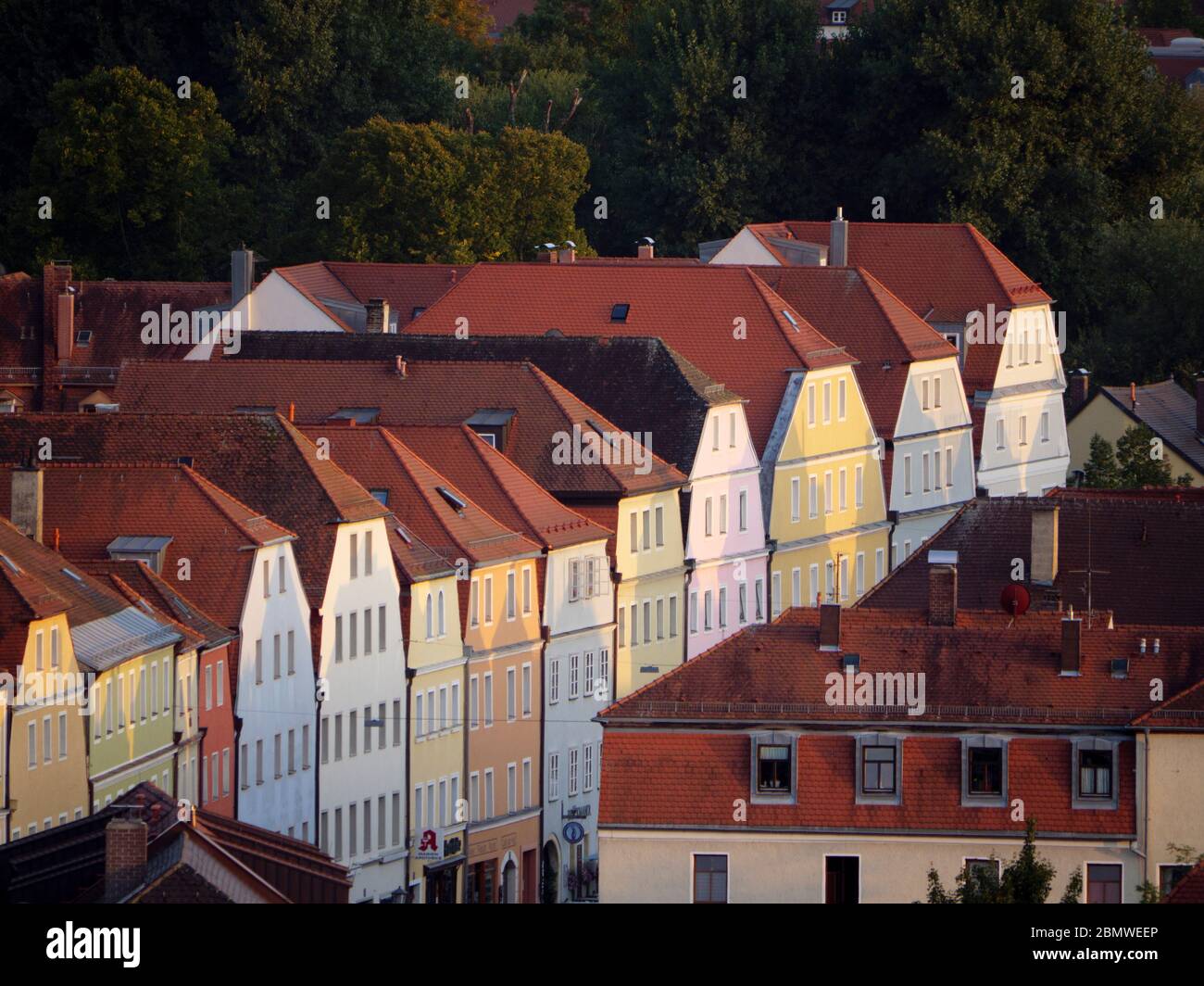Blick auf Stadtamhof, Regensburg, Welterbe UNESCO, Bayern, Alemania Foto de stock