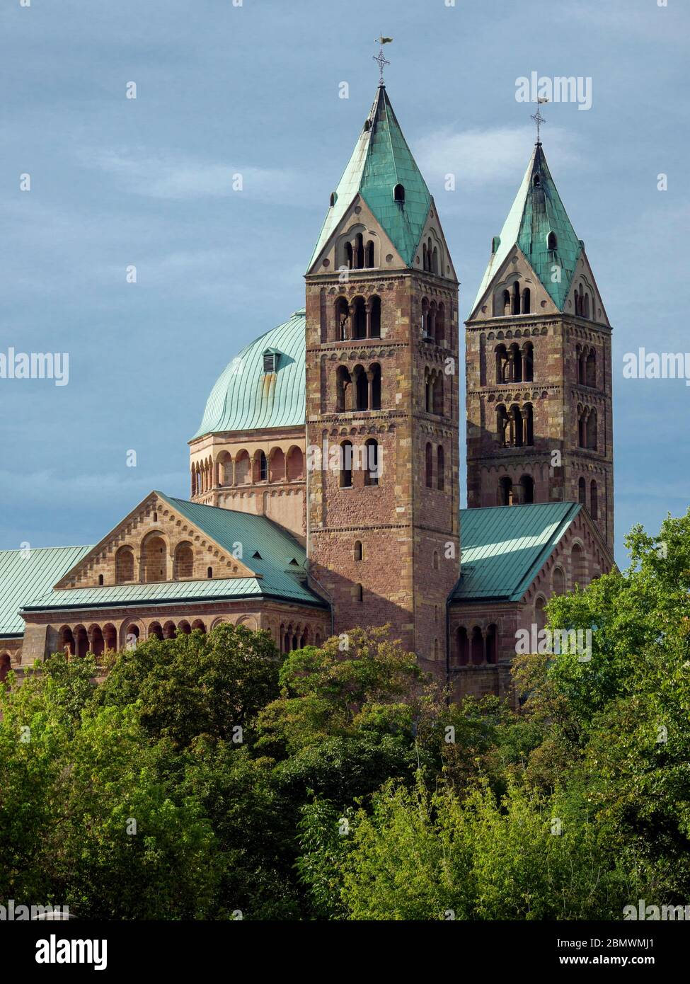 Dom zu Speyer, Südseite, Speyer, UNESCO Weltkulturerbe, Rheinland-Pfalz, Deutschland Foto de stock