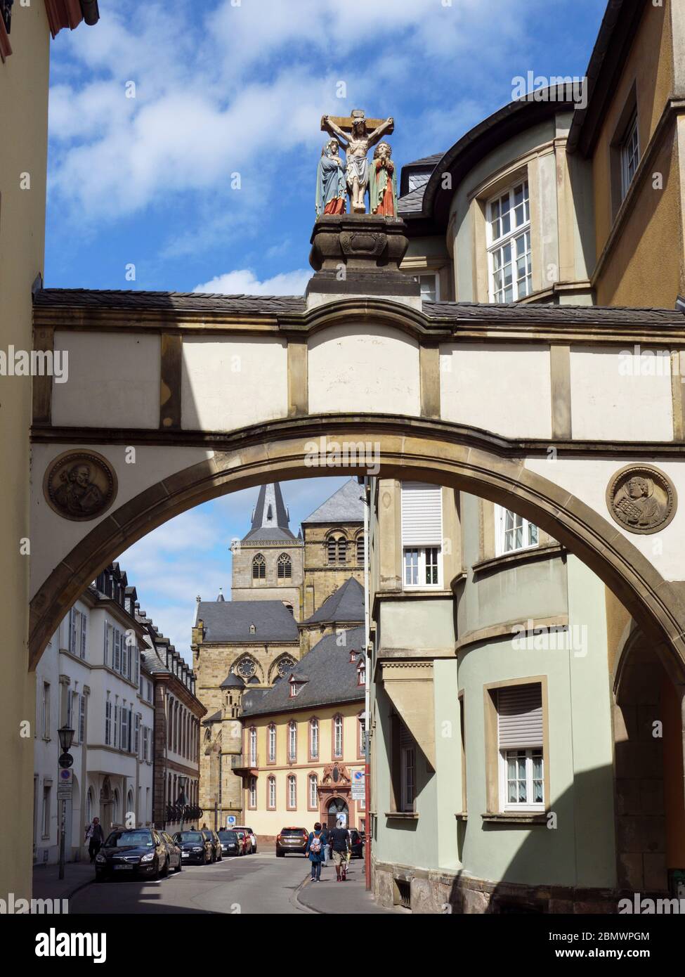 Liebfrauenstraße, Tréveris, Welterbe UNESCO, Rheinland-Pfalz, Alemania Foto de stock