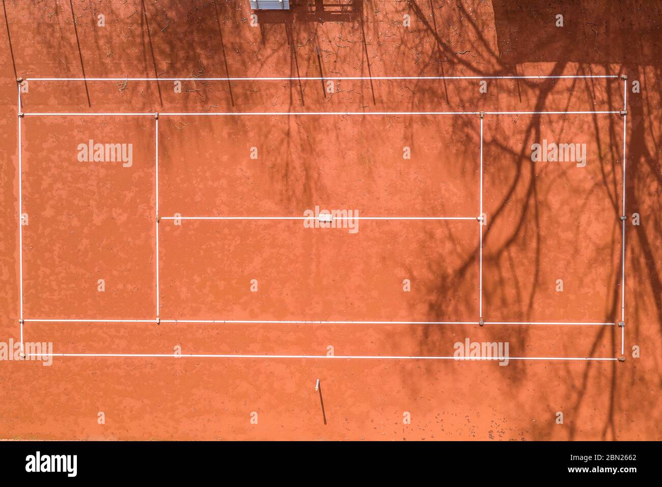una pista de tenis desde arriba Fotografía de stock Alamy