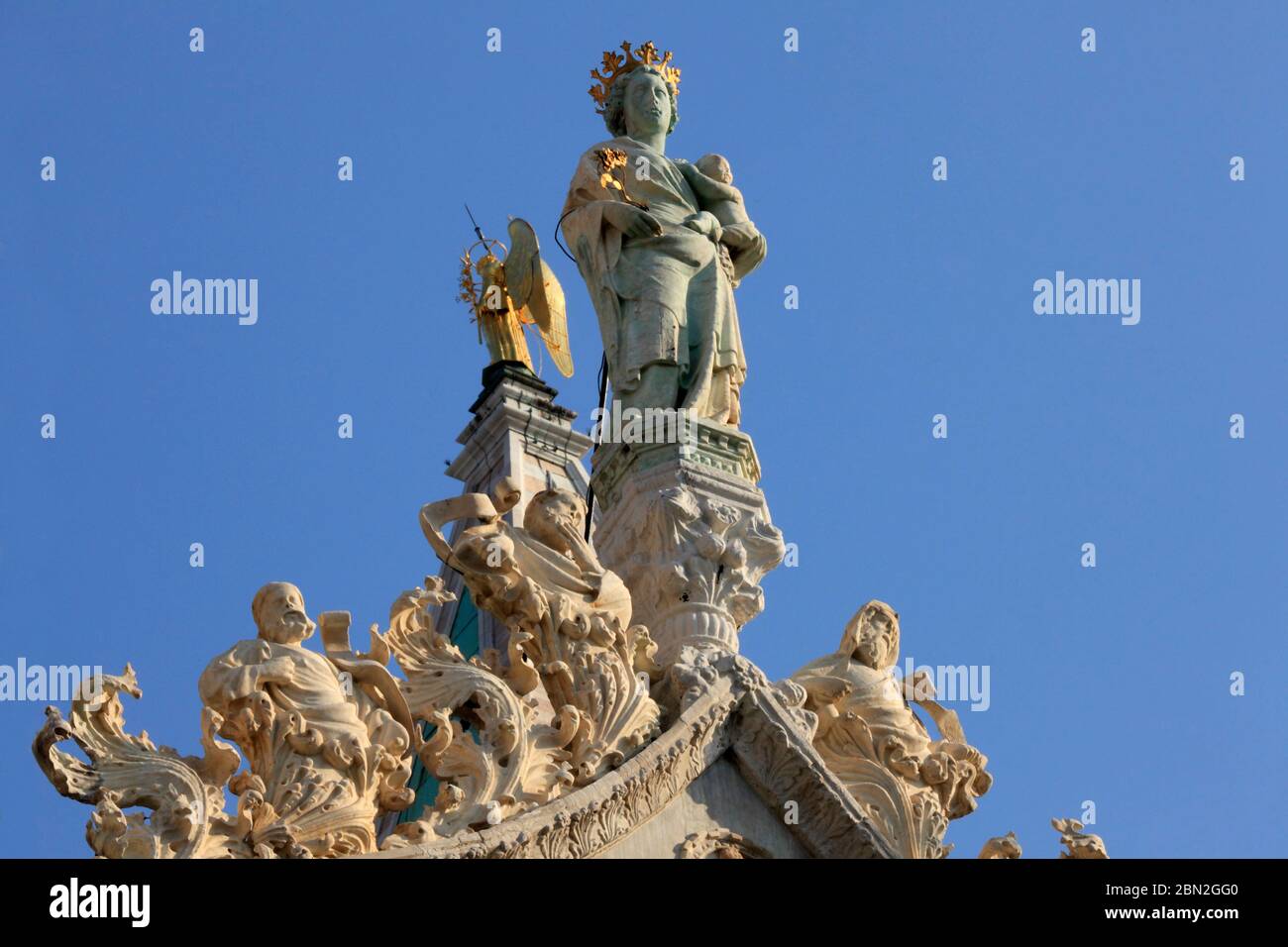 I/Venedig: Nordfassade der Basilica di San Marco, Foto de stock