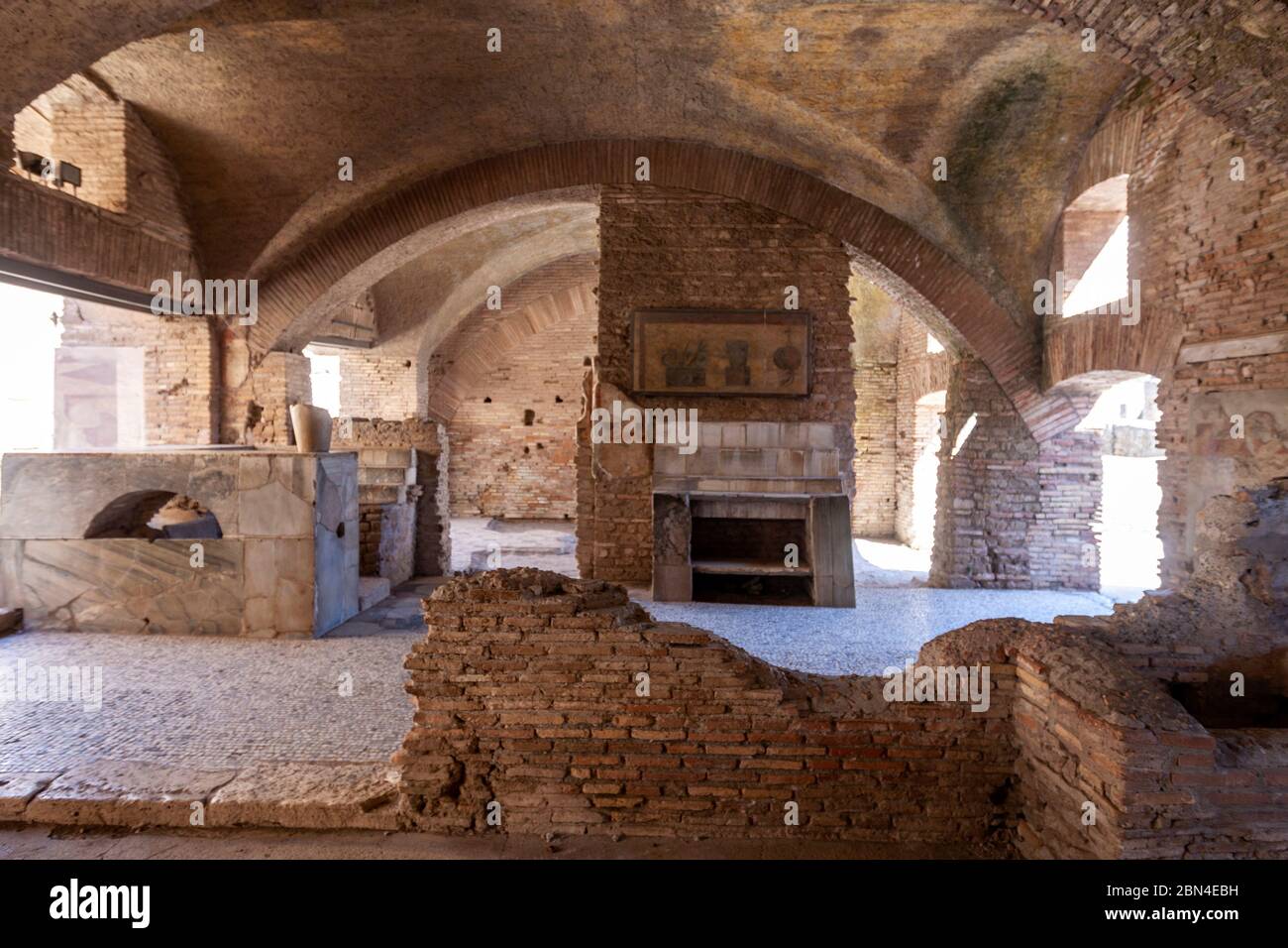 Caseggiati del Thermopolium e di Diana - Scavi di Ostia Antica, Ostia Antica, Ostia, Italia Foto de stock