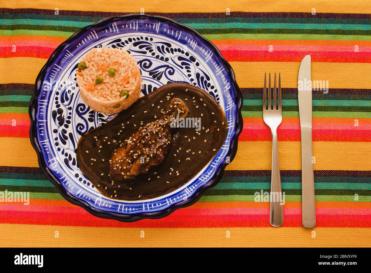 El Pole Poblano con Pollo es comida mexicana en Puebla, México Foto de stock