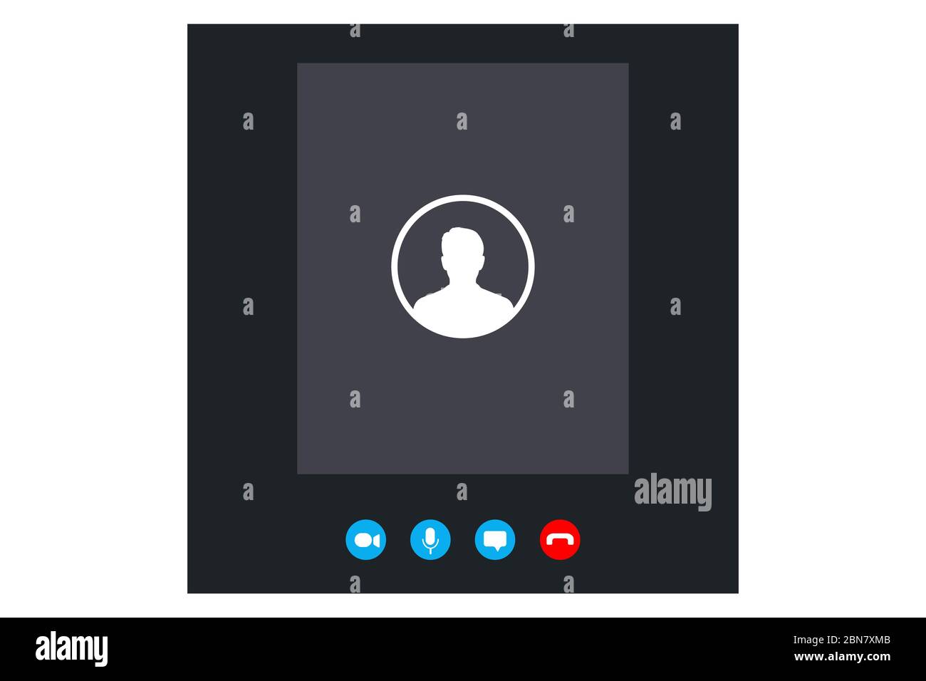 Plantilla de pantalla de llamada. Plantilla móvil, enmascaramiento. Interfaz de usuario, UX, kit. Smartphone con pantalla de llamada. Ilustración del Vector