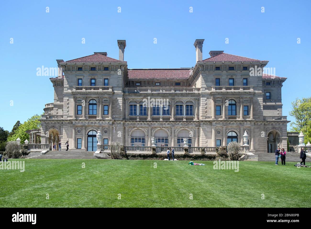 The Breakers Mansion, Newport, Rhode Island, Estados Unidos Foto de stock