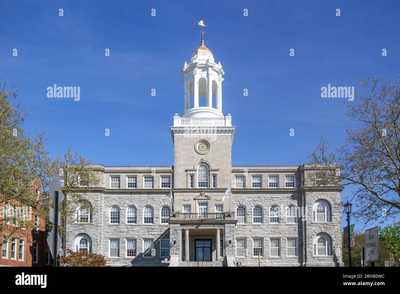 City Hall, Newport, Rhode Island, Estados Unidos Foto de stock