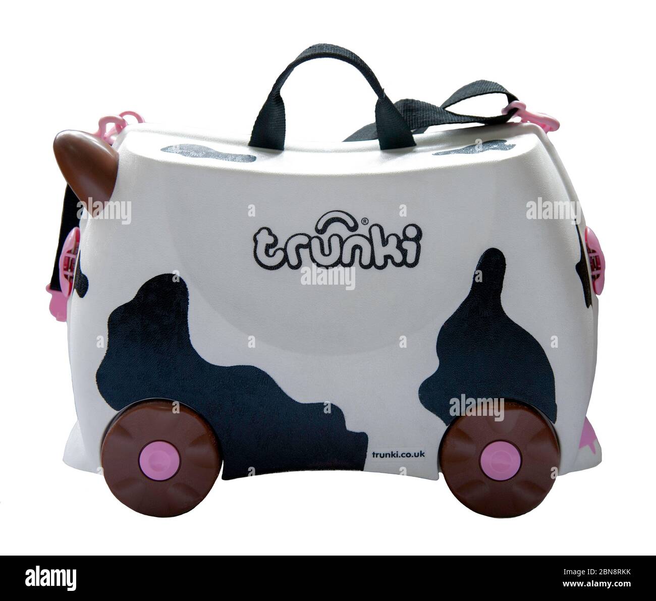 Trunki Frieda la maleta de viaje de vaca para los niños Foto de stock