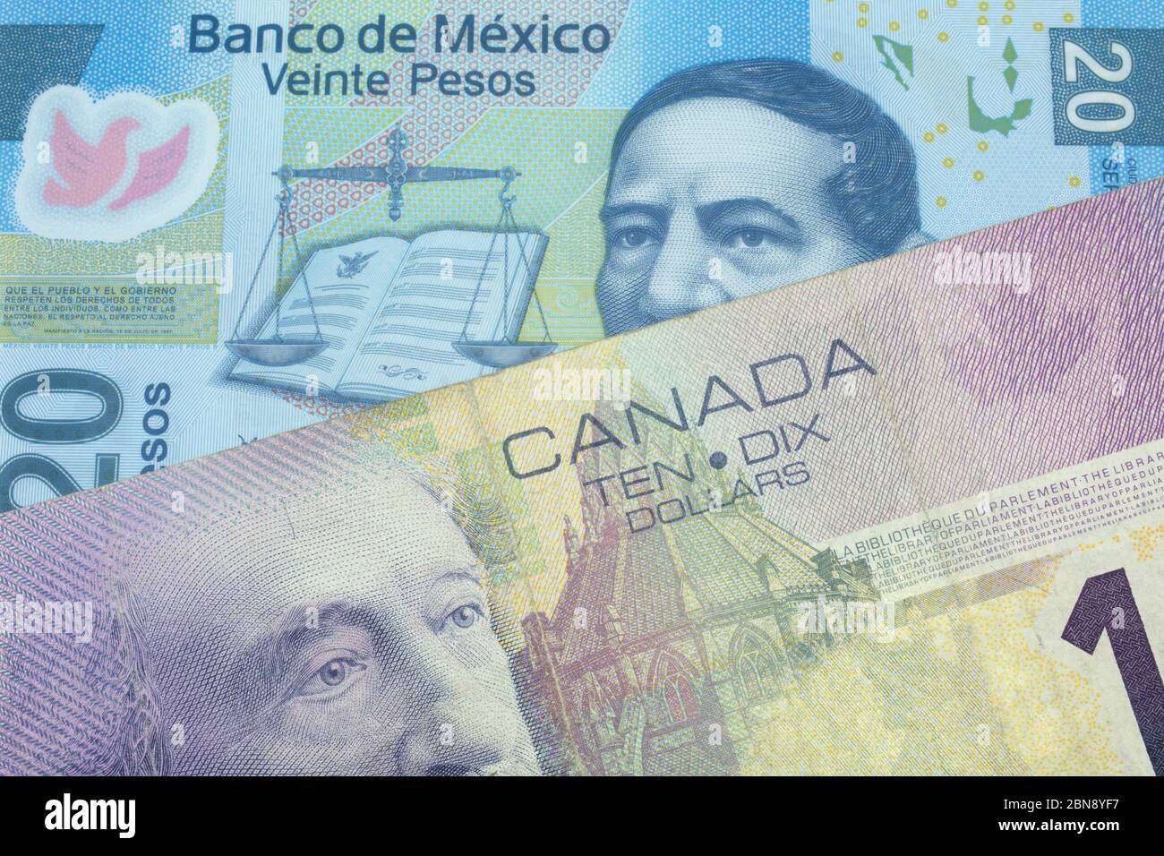 Billete De Veinte Dólares Canadiense Fotos e Imágenes de stock Alamy