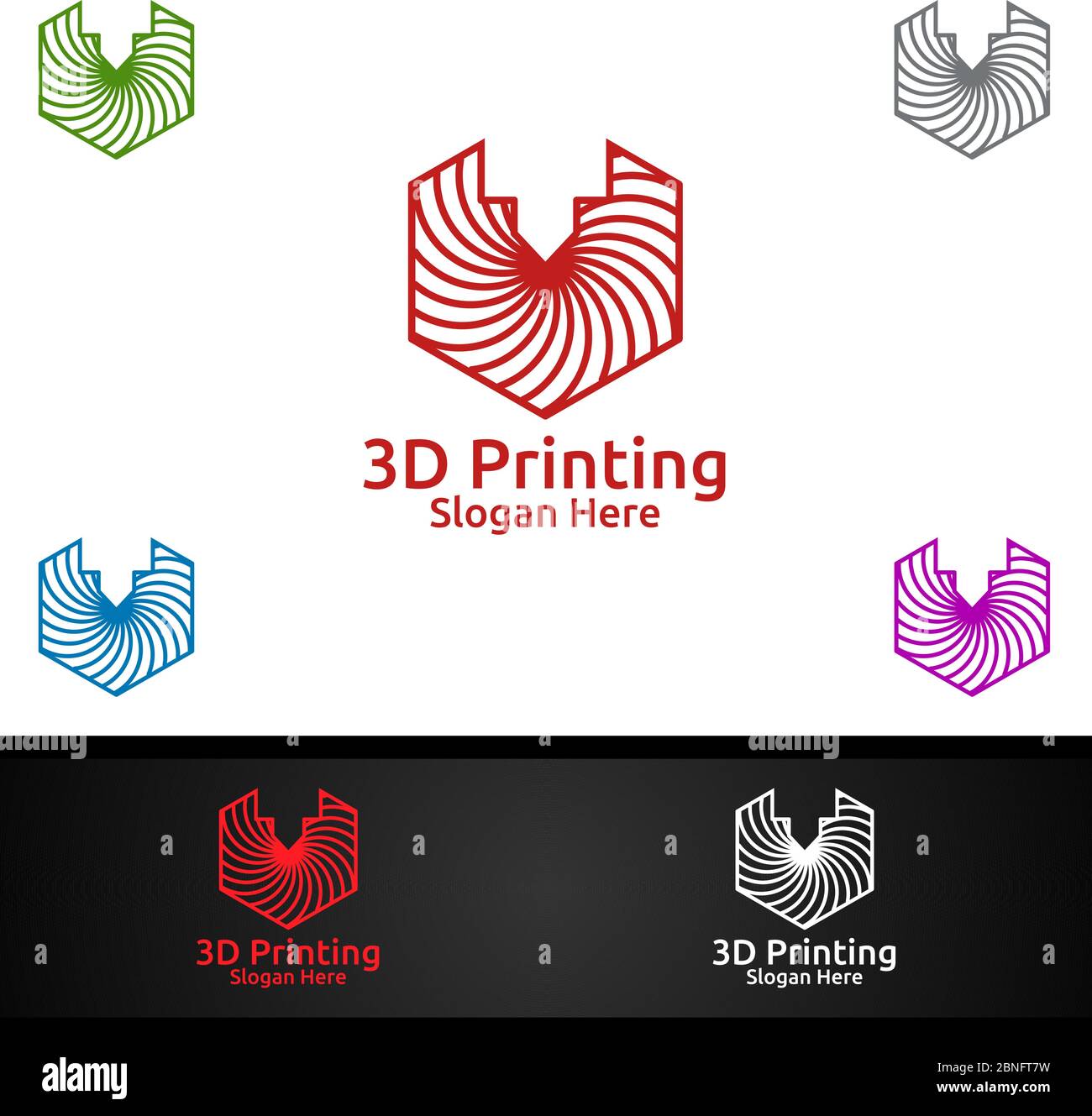 Portal Petrificar estanque 3d printing company logo seguro arco agencia