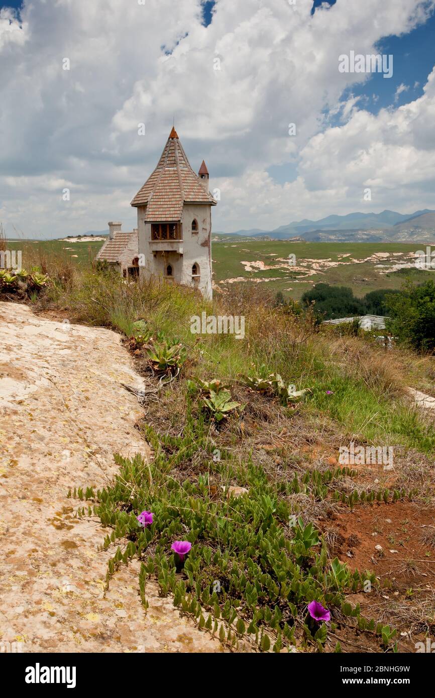Castillo de hadas clarens, estado libre, sudáfrica Foto de stock