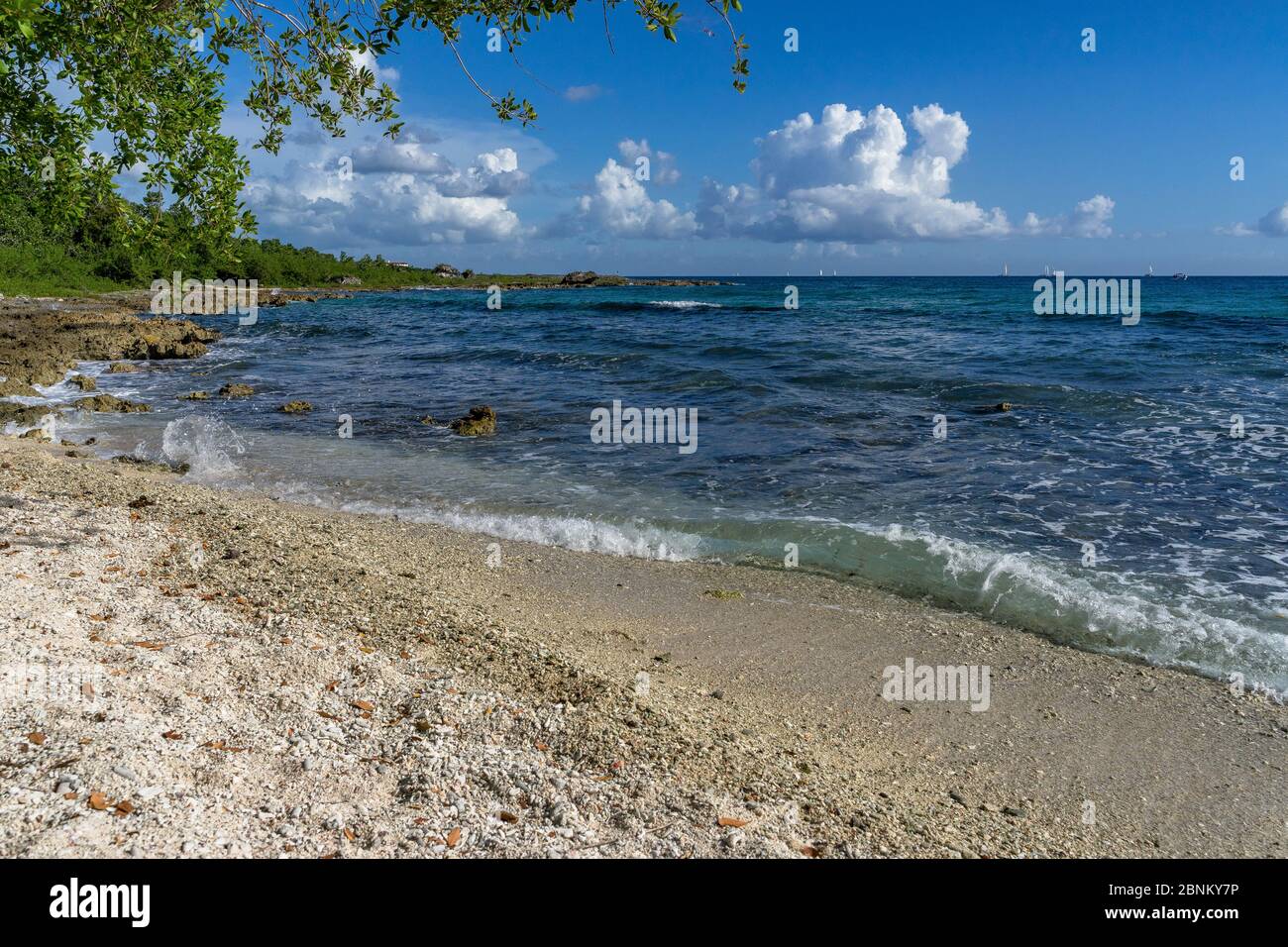 América, Caribe, Antillas mayores, República Dominicana, Provincia de la Altagracia, Bayahibe, Playa Magallanes Foto de stock