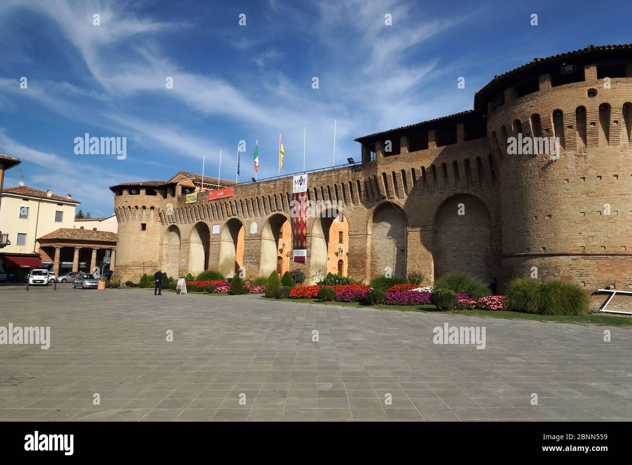Castillo de Forlimpopoli. Forlimpopoli, Emilia-Romaña, provincia de Forlì-Cesena, Italia. Foto de stock